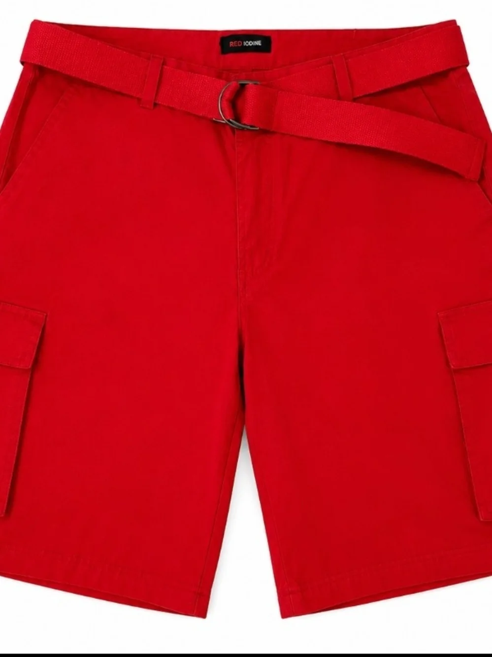 Red Iodine Cargo Shorts for Men - Size 40